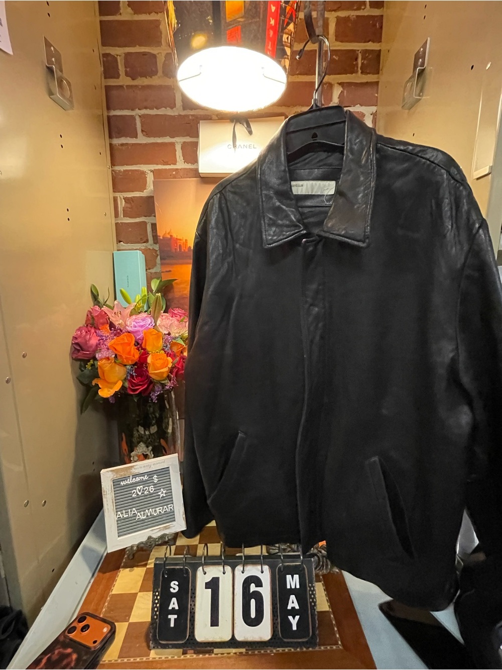 Vintage Perry Ellis Leather Jacket